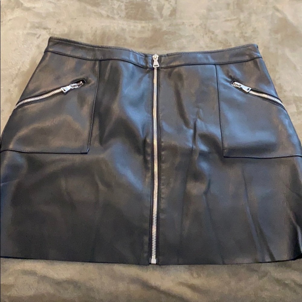 Leather skirt